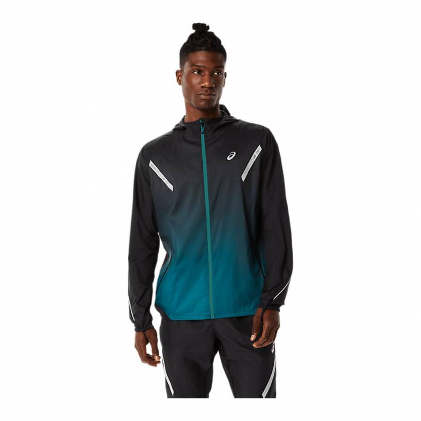 Asics Lite-Show Jacke Schwarz Blau