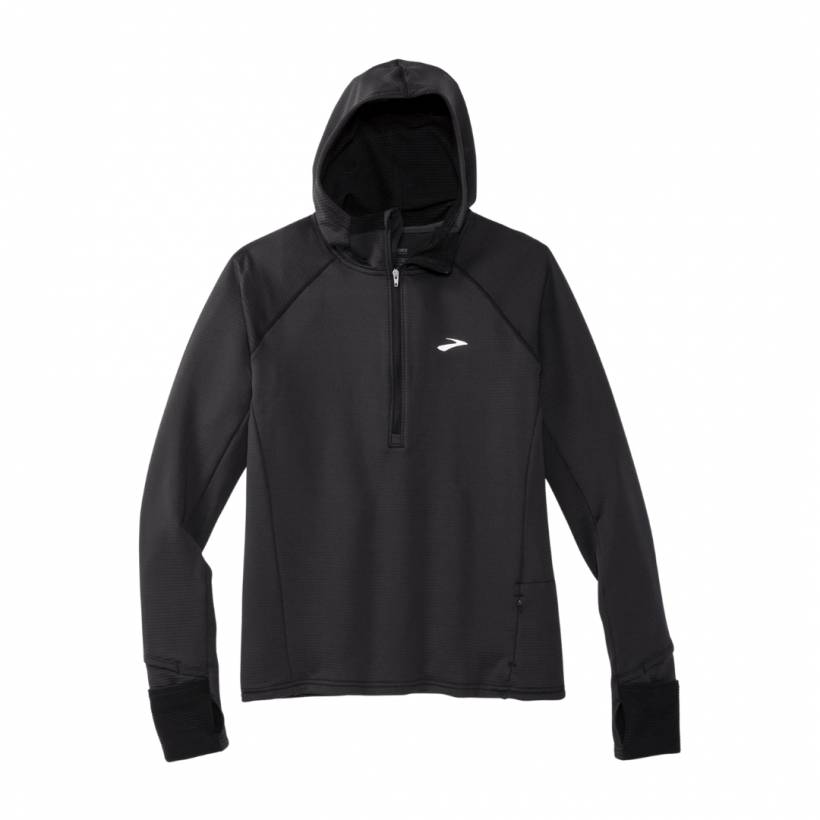 Thermal Hoodie Brooks Notch Black Woman