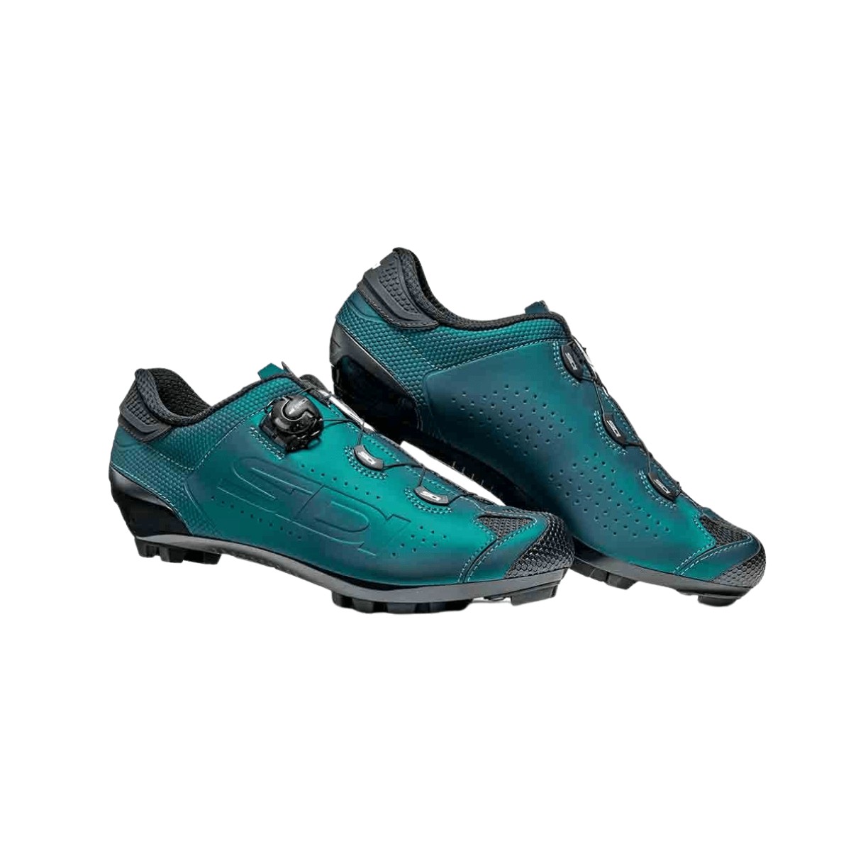 Sapatos Sidi MTB Dust Verde Azul AW22, Tamanho 41 - EUR
