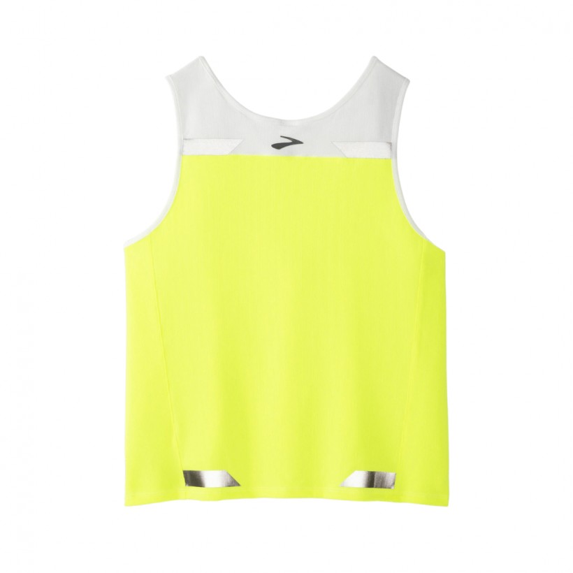 T-Shirt Brooks Back-to-Front Yellow White Women's
