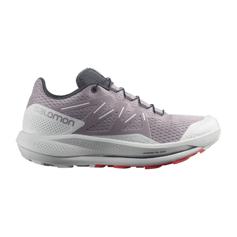 Shoes Salomon Pulsar Trail White Light Purple AW22 Woman