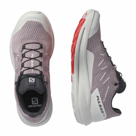 Buty Salomon Pulsar Trail Biały Fiolet AW22 Damskie