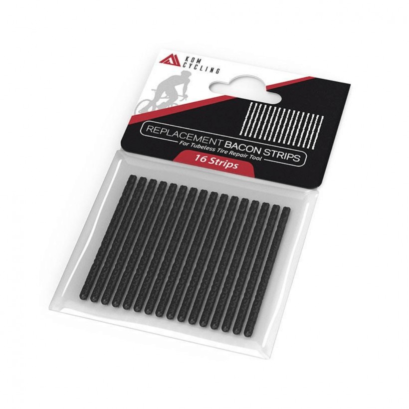 16 Replacement Bacon Strips GES Tubeless Black