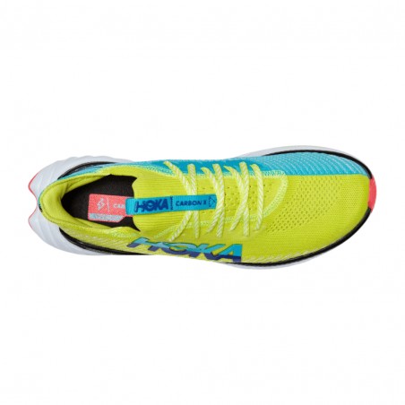 Hoka One One Carbon X 3 Shoes  Yellow White AW22