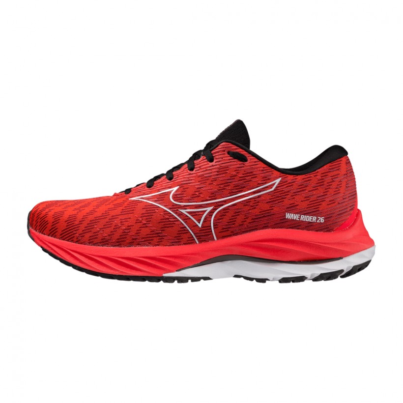 Trainers Mizuno Wave Rider 26 Red White