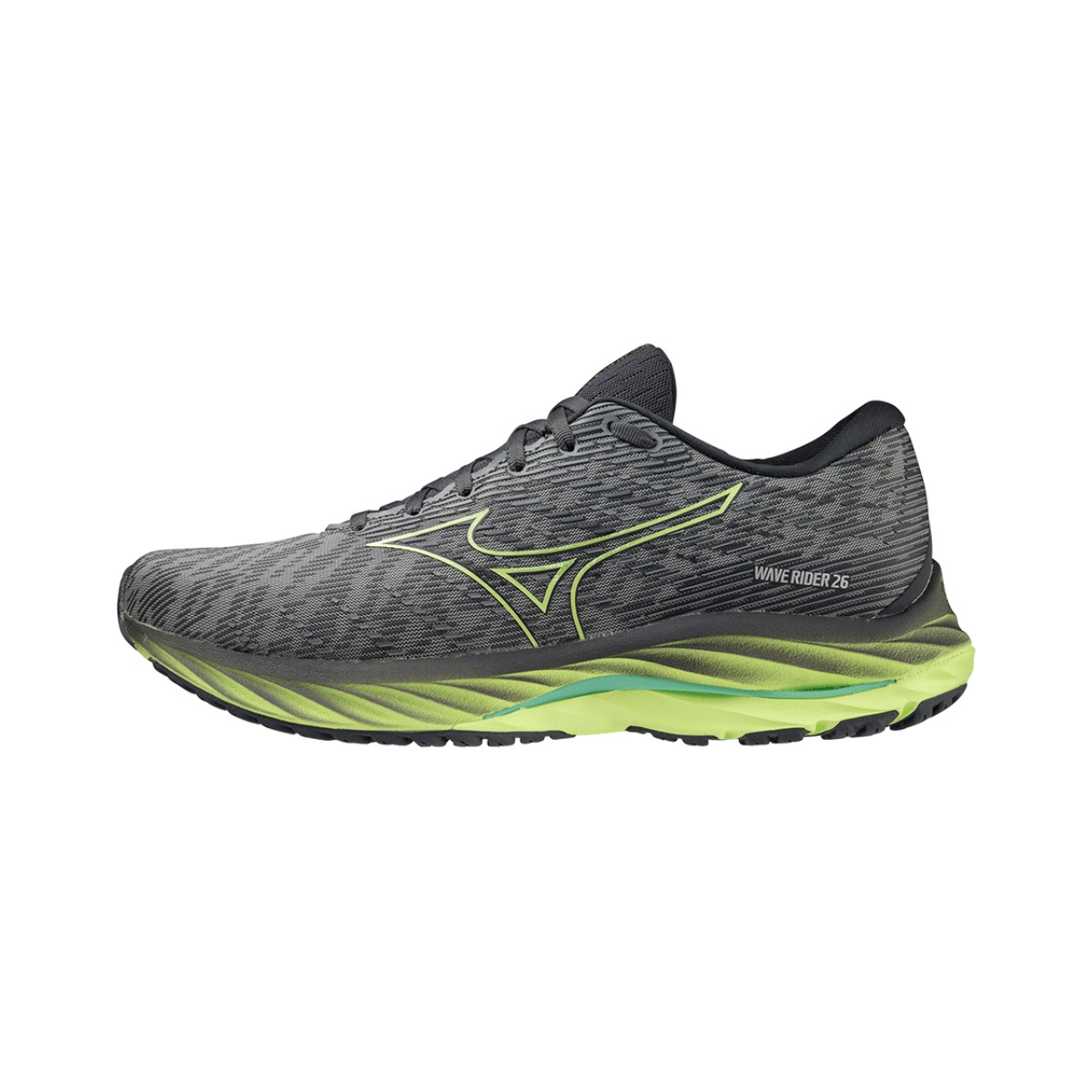 Trainers Mizuno Wave Rider 26 Grey Green AW22, Size 42 - EUR