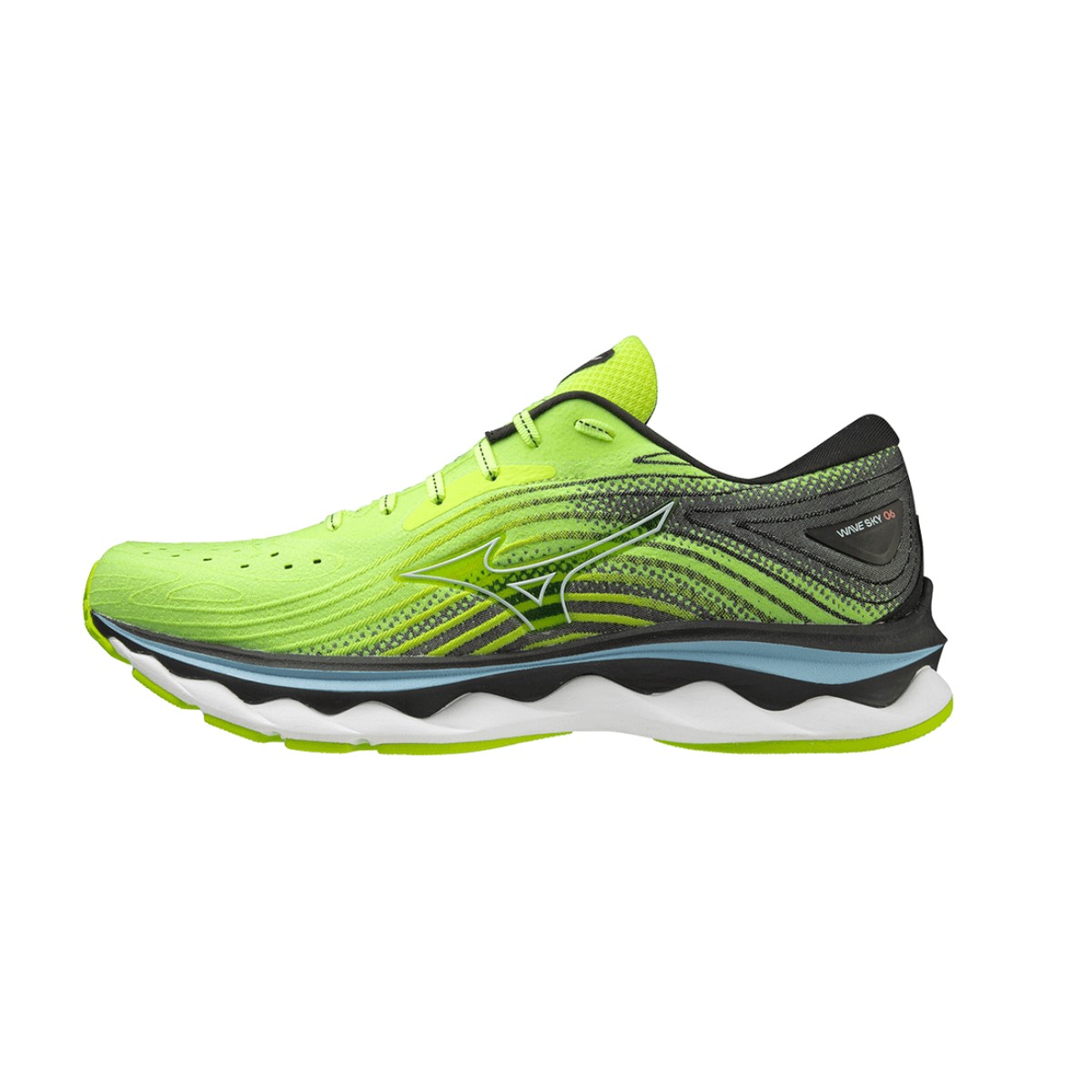 Scarpe da ginnastica Mizuno Wave Sky 6 Yellow Black AW22, Taglia 42 - EUR