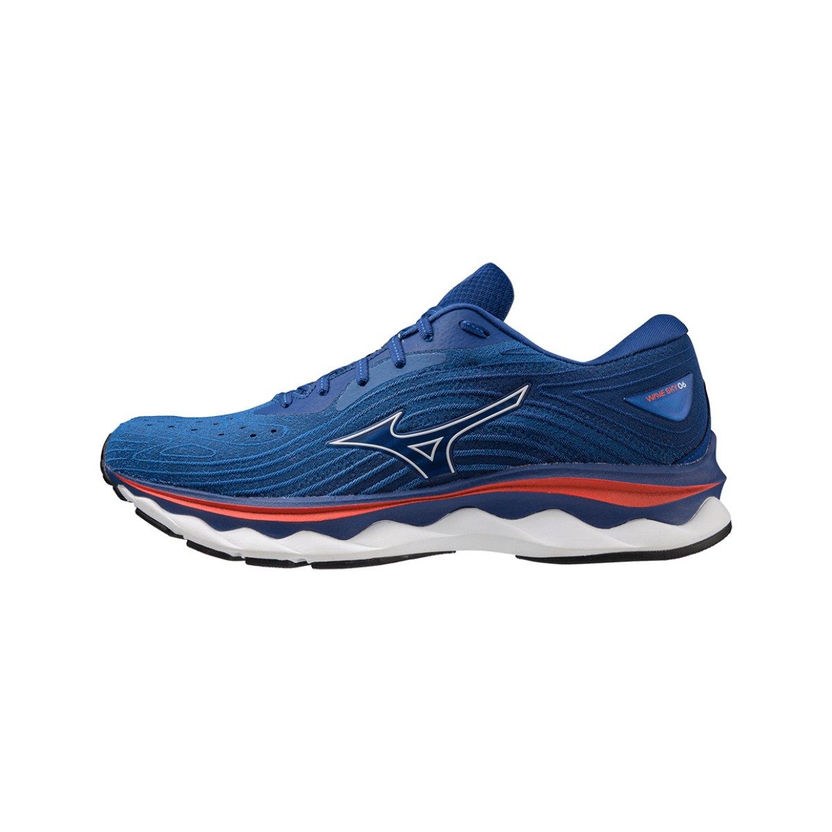 Chaussures Mizuno Wave Sky 6 Bleu Blanc