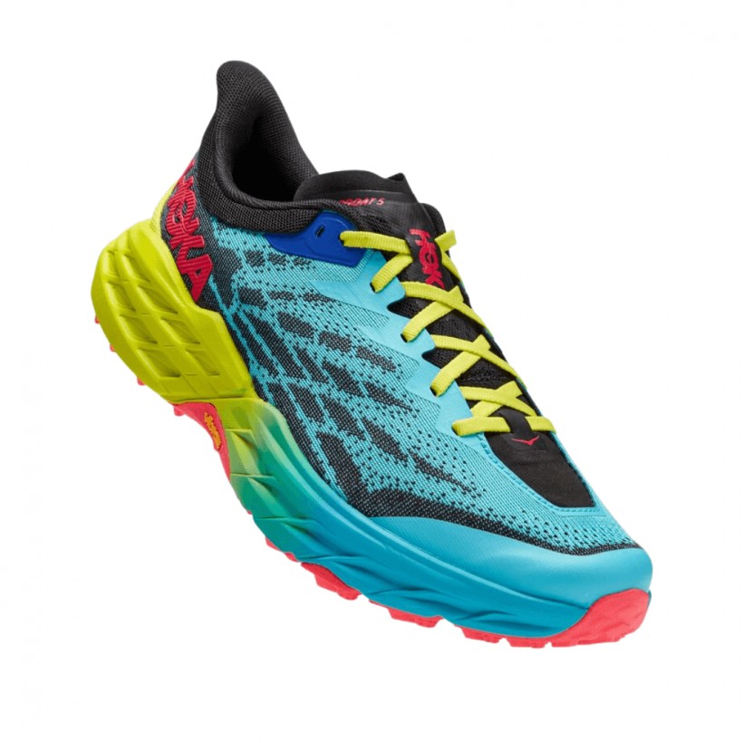 Shoes Hoka One One Speedgoat 5 Blue Yellow AW22