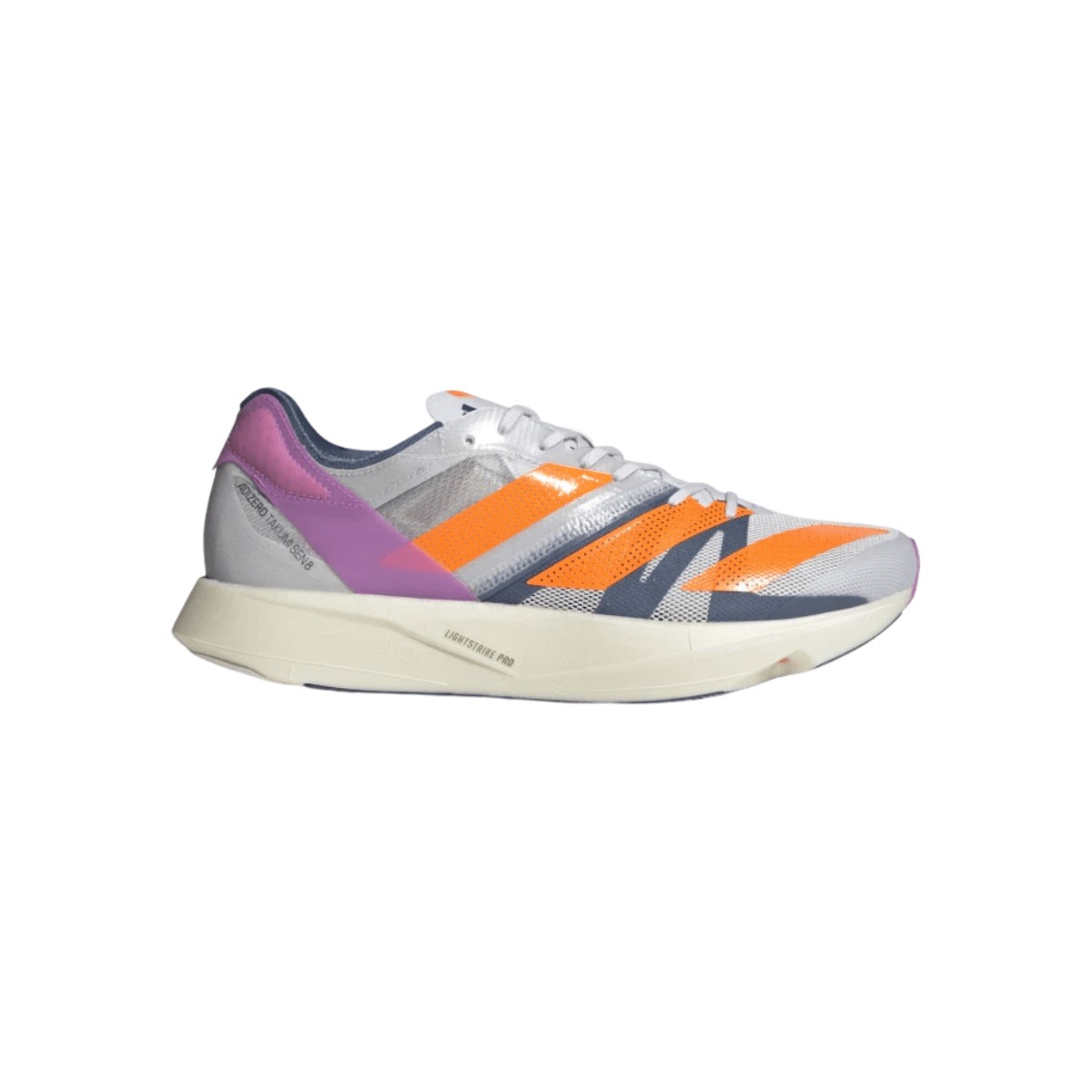 Shoes Adidas Adizero Takumi Sen 8 Grey Orange White AW22, Size UK 8