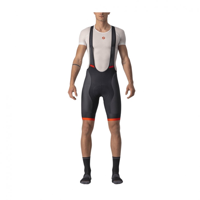 Pantalon à bretelles Castelli Competizione Kit Bibshort noir rouge