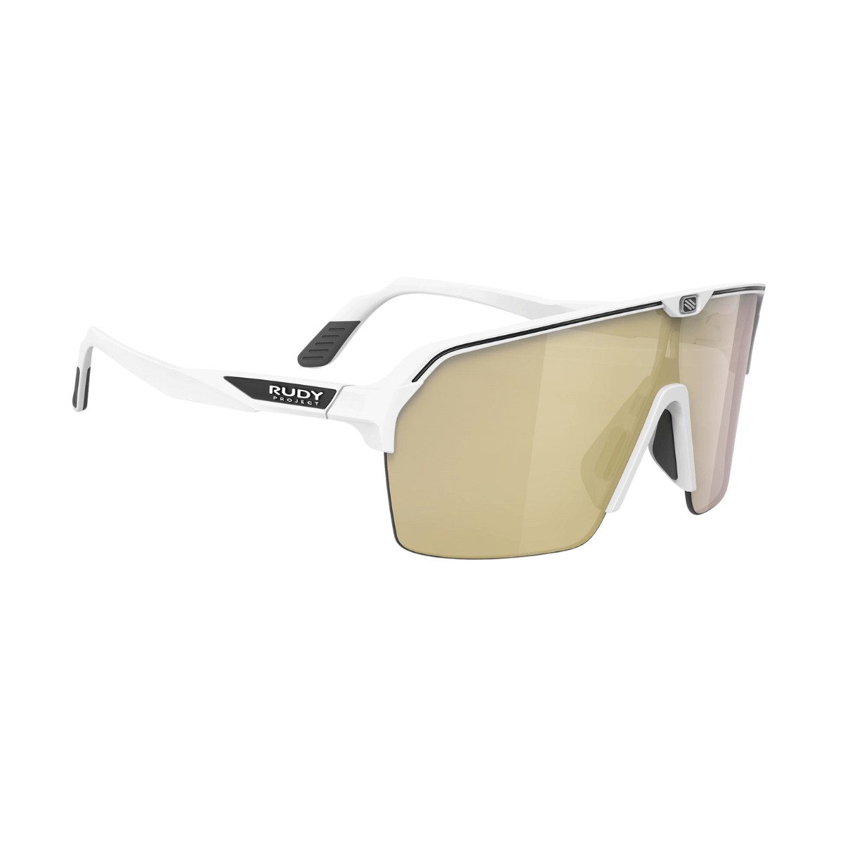 Go Pro günstig Kaufen-Schutzbrille Rudy Project Spinshield Air Weißgold. Schutzbrille Rudy Project Spinshield Air Weißgold <![CDATA[Spinshield Air Mattschwarz
 Leichtigkeit, weites Sichtfeld und avantgardistisches Design: Mit seinem breit abdeckenden Glas bietet SPIN