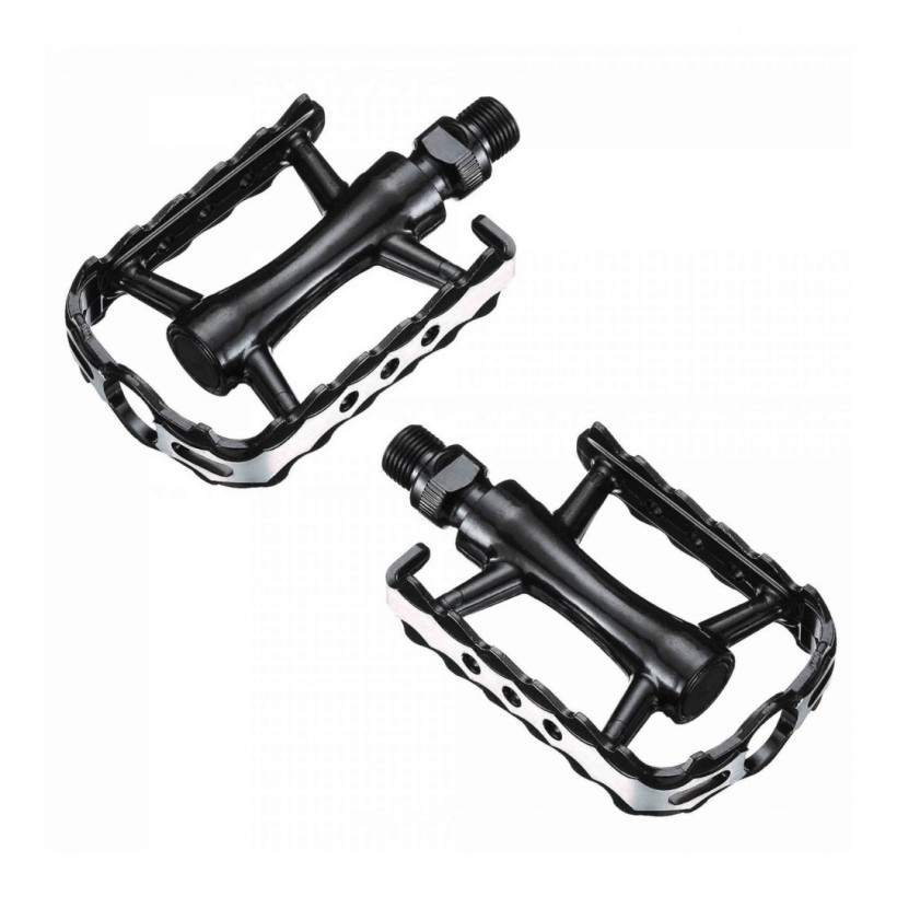 Pedals Krayton MTB Aluminium  - 9/16 - 101x64X23mm Black Silver