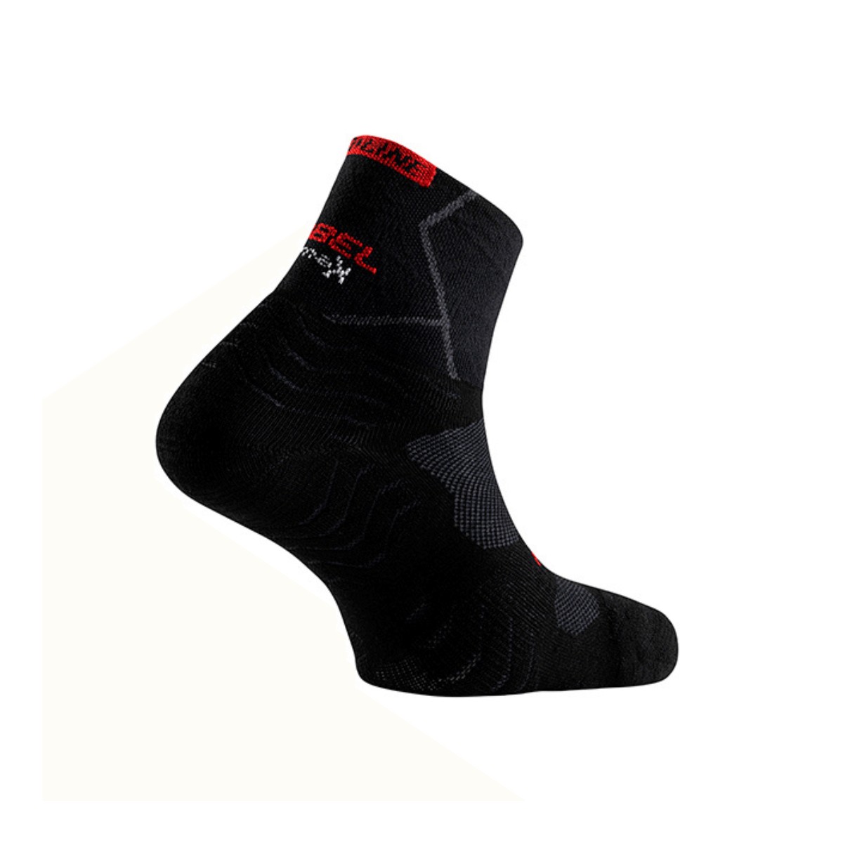 Calcetines Lurbel Path Pro Negro Rojo, Talla S