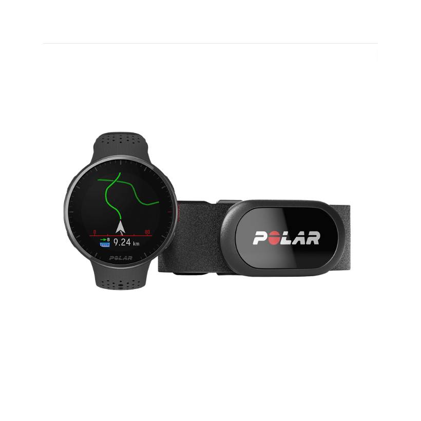 Relógio Polar Pacer Pro HR com sensor de ritmo cardíaco H10 Cinzento Preto