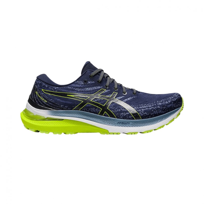 Trainers Asics Gel Kayano 29 Blue Lime Green AW22