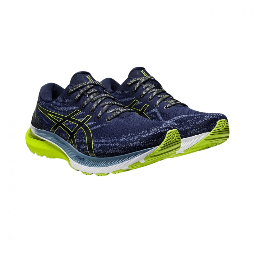 Trainers Asics Gel Kayano 29 Blue Lime Green AW22
