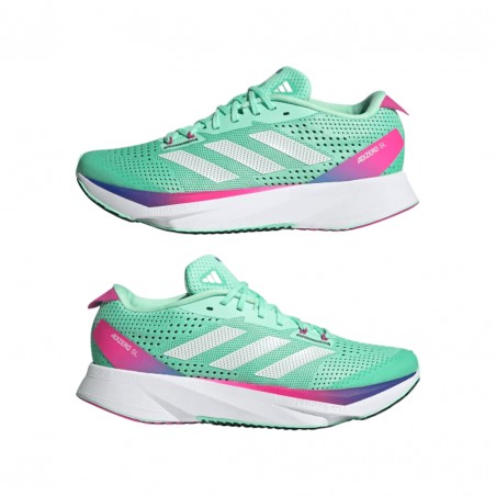 Sapatos Adidas Adizero SL Verde Rosa SS23 Mulher