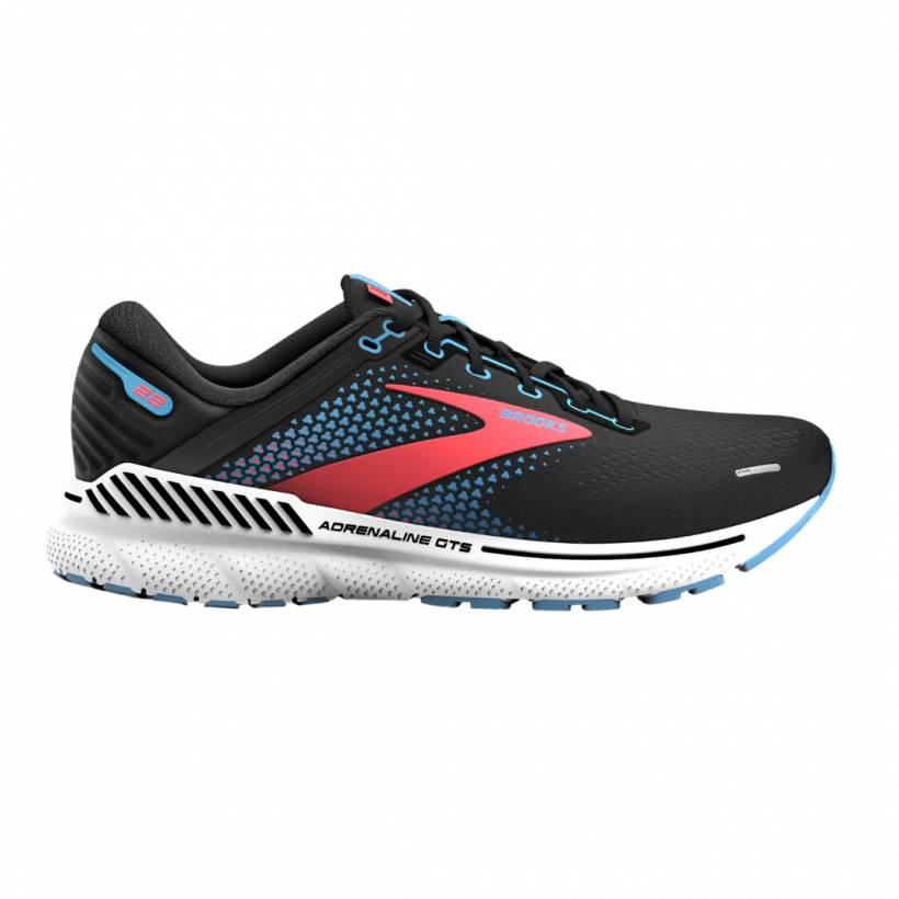 Schuhe Brooks Adrenaline GTS 22 Schwarz Blau Rot SS23 Damen