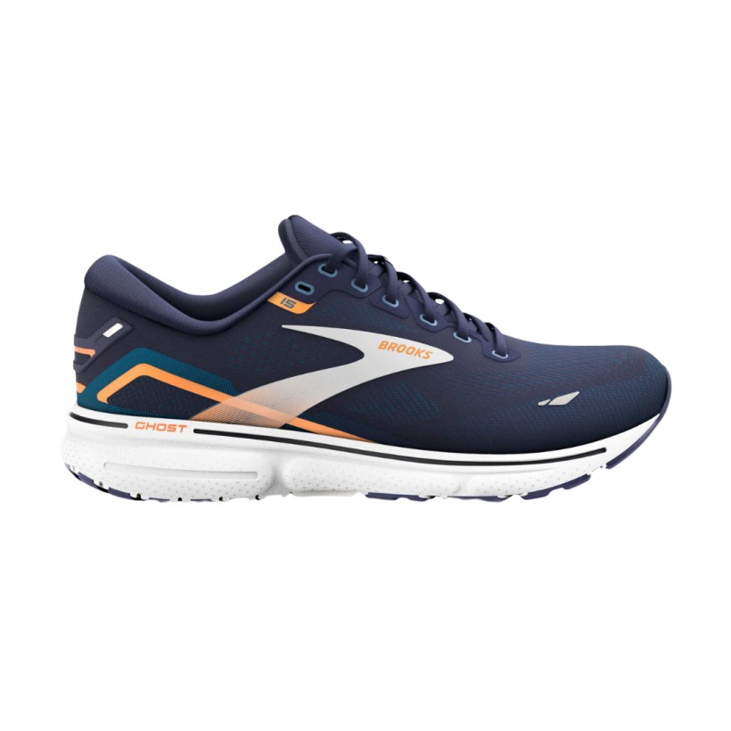 Turnschuhe Brooks Ghost 15 Blau Weiß Orange SS23