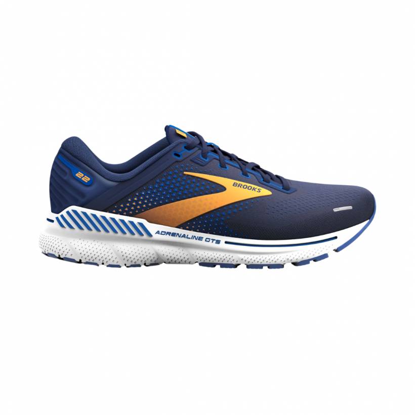 Sapatos Brooks Adrenalina GTS 22 Laranja Azul Branco SS23