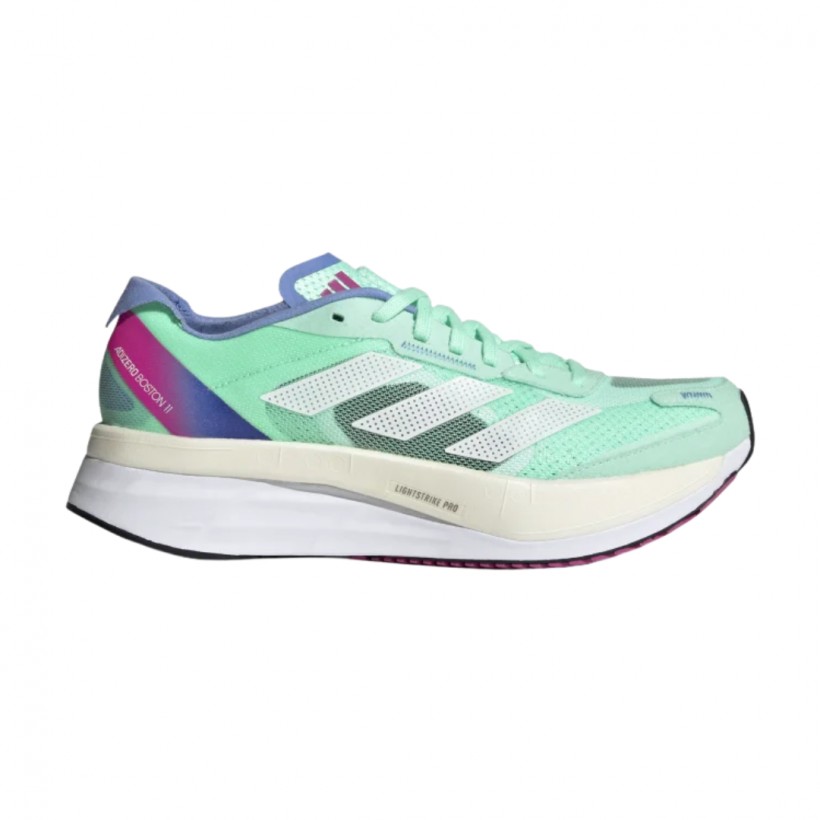 Adidas Adizero Boston 11 Women's Shoes Green White SS23