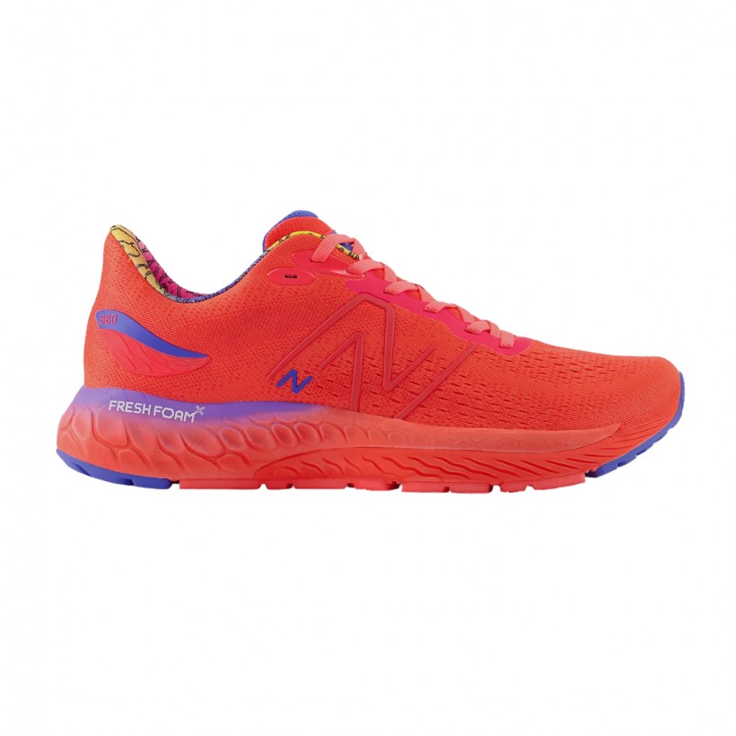 Zapatillas New Balance Fresh Foam X 880 V12 Rojo Azul AW22