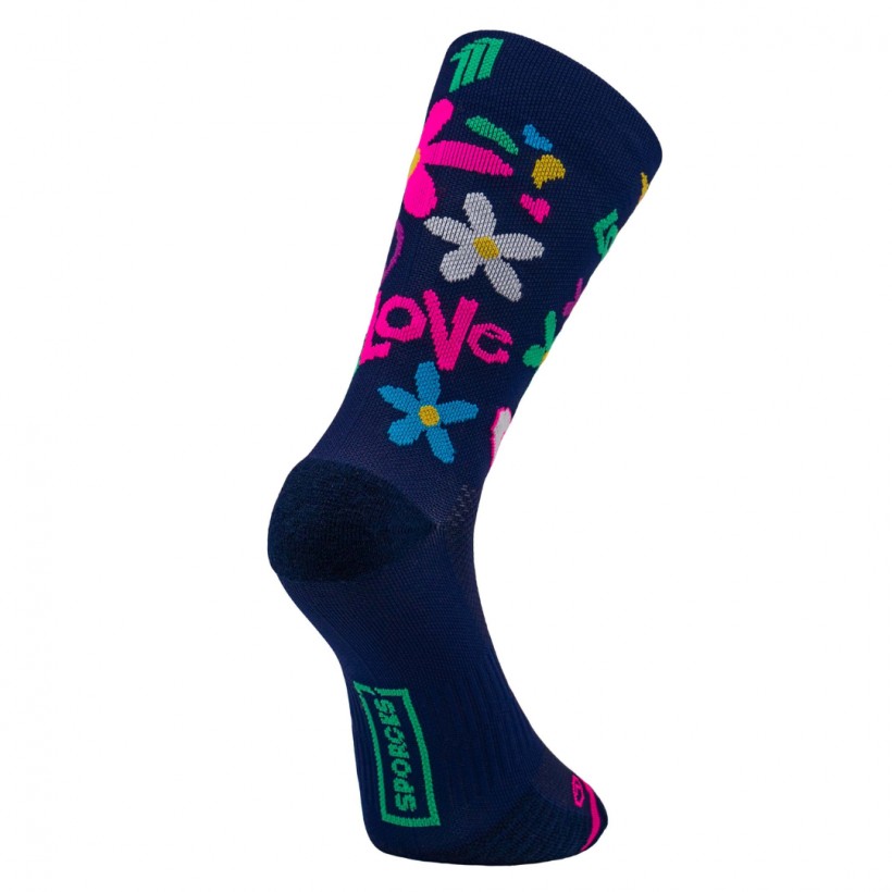 Socks Sporcks Peace and Love Blue