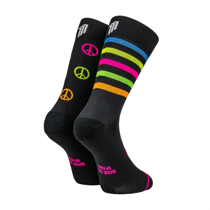 Meias Sporcks Peace Love v2 pretas