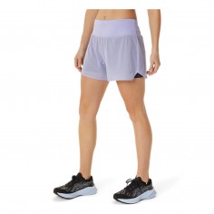 Asics Ventilate 2-N1 Shorts 3.5in Purple Women's Black