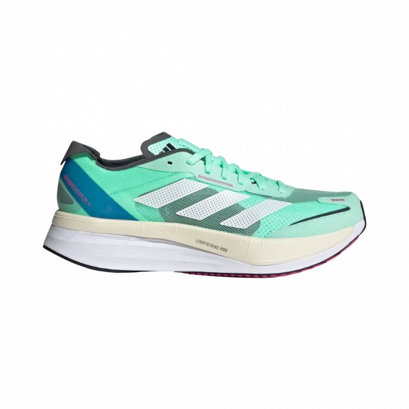 Chaussures Adidas Adizero Boston 11 Turquoise Blanc SS23