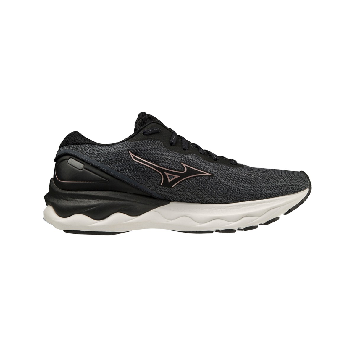 Zapatillas Mizuno Wave Skyrise 3 Negro Rosa Mujer l Envio gratis