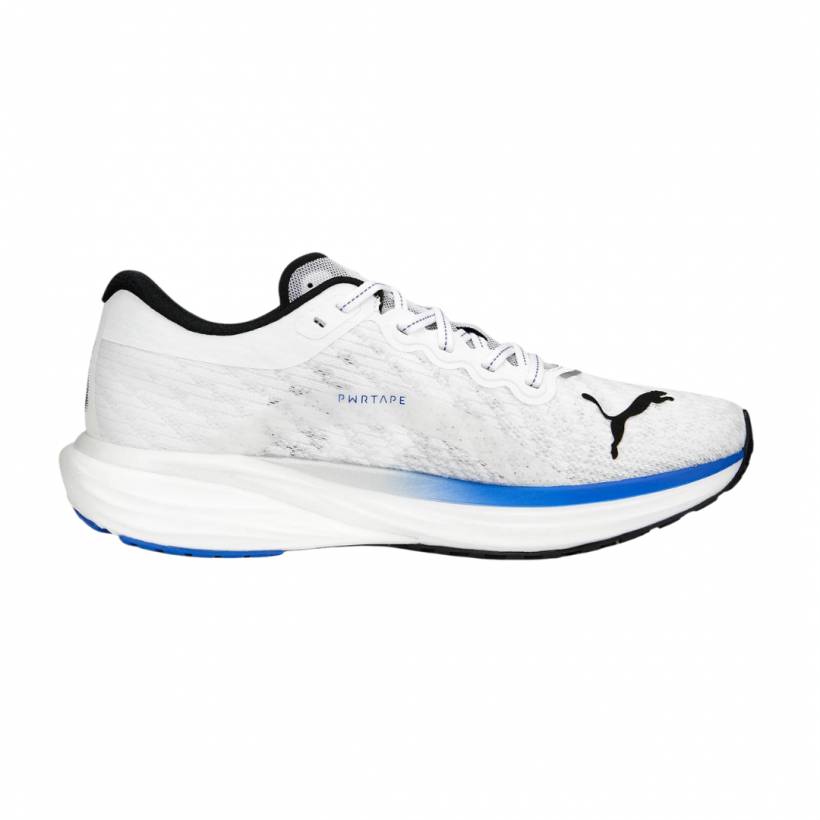 Chaussures Puma Deviate Nitro 2 Blanc Noir Bleu SS23
