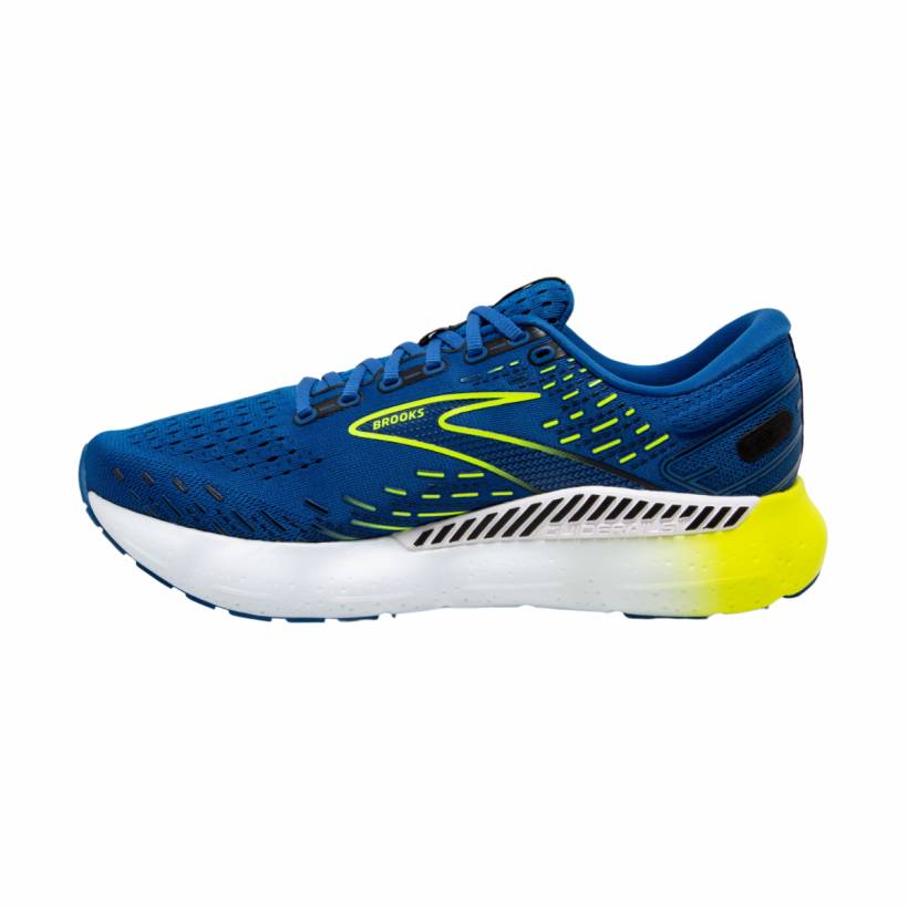 Brooks Glycerin GTS 20 Shoes Blue Yellow SS23 l Free Shipping