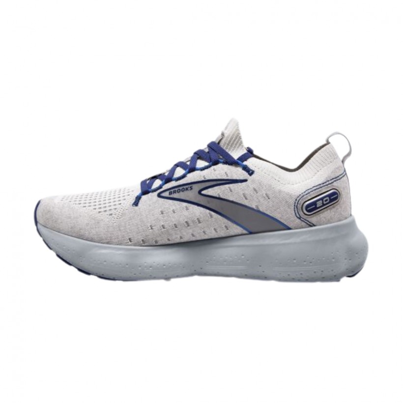 Shoes Brooks Glycerin StealthFit 20 White Blue SS23