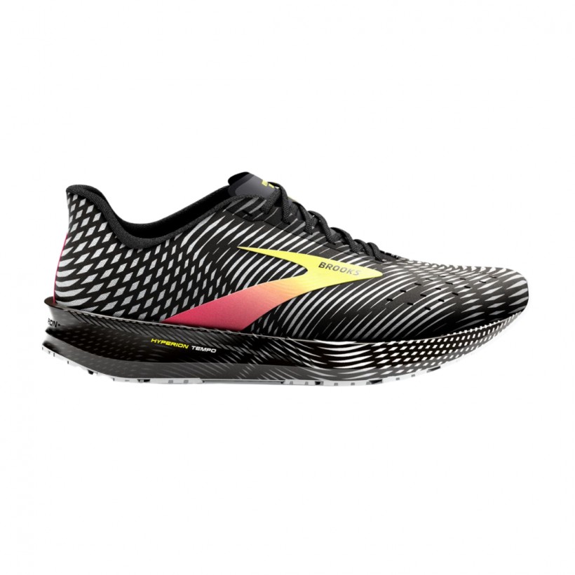Chaussures Brooks Hyperion Tempo Noir Jaune Rouge SS23