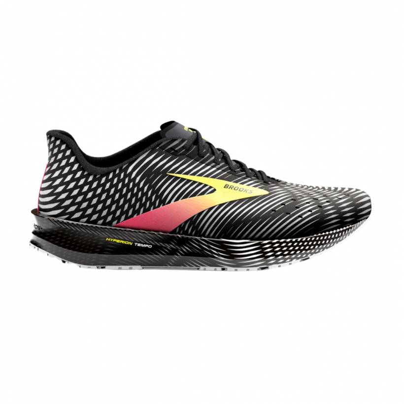 Scarpe Brooks Hyperion Tempo Nero Giallo Rosso SS23