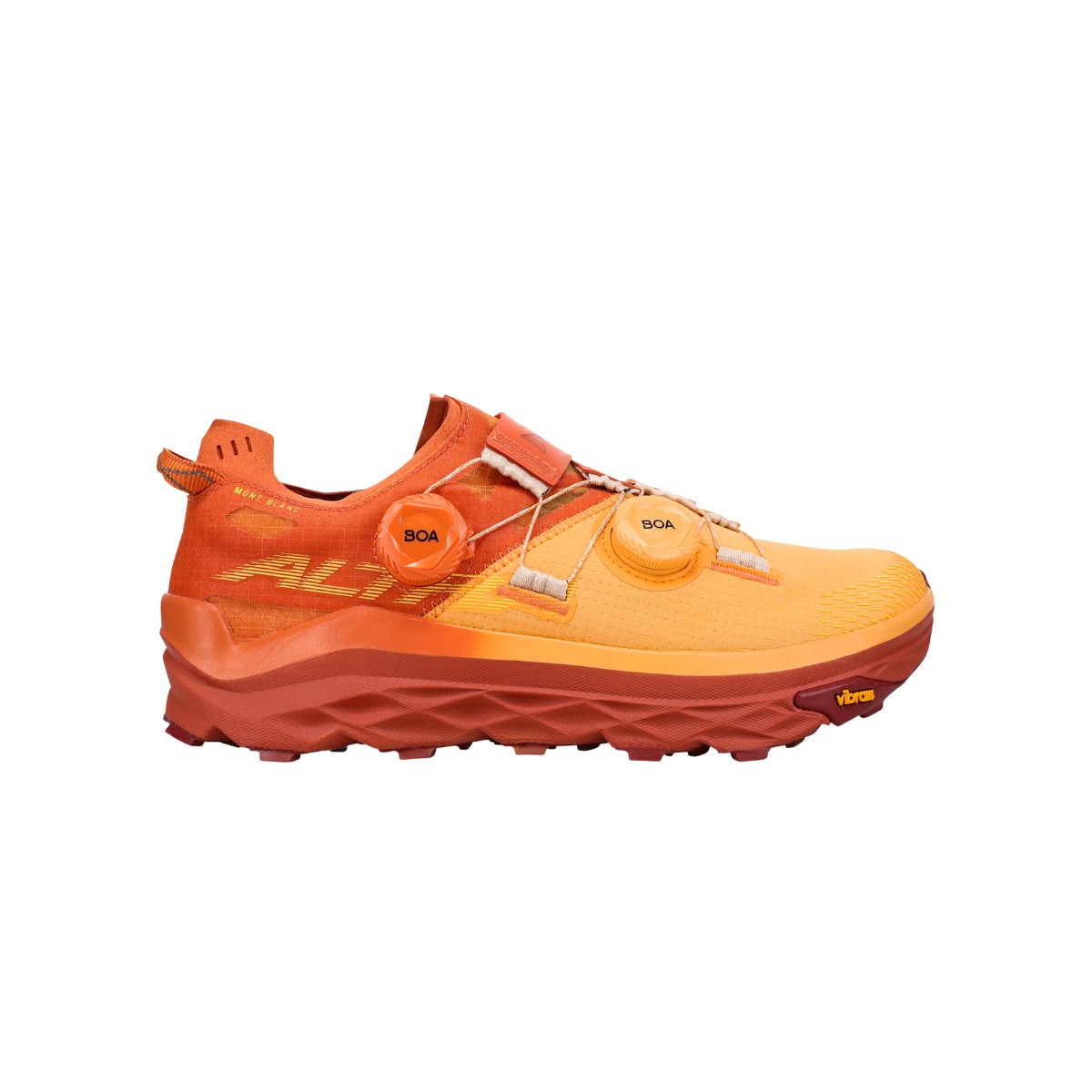 Zapatillas Altra Mont Blanc Boa Rojo Naranja