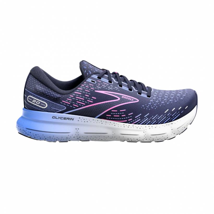 Zapatillas Brooks Glycerin 20 Azul Rosa SS23 Mujer