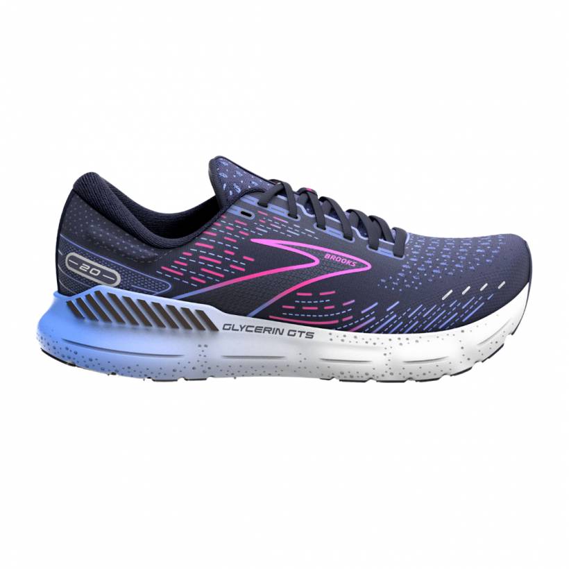 Shoes Brooks Glycerin GTS 20 Blue Fuchsia SS23 Women