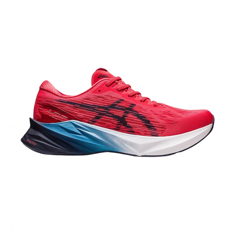 Oferta Zapatillas Asics Novablast 3 Rojo Azul SS23 I Al Mejor Precio