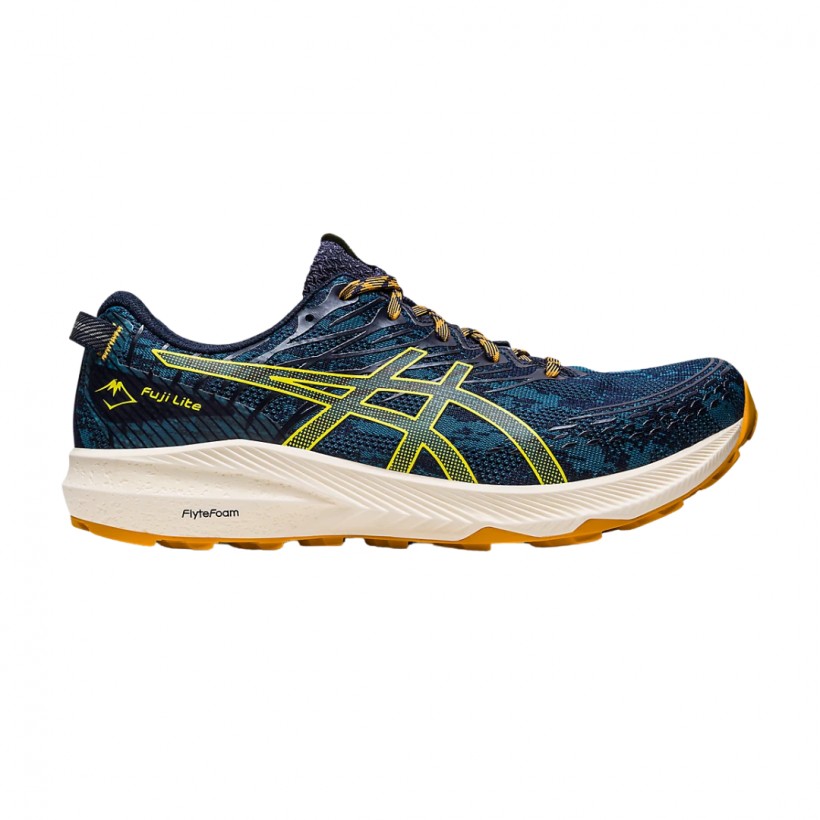 Chaussures Asics Fuji Lite 3 Bleu Jaune SS23
