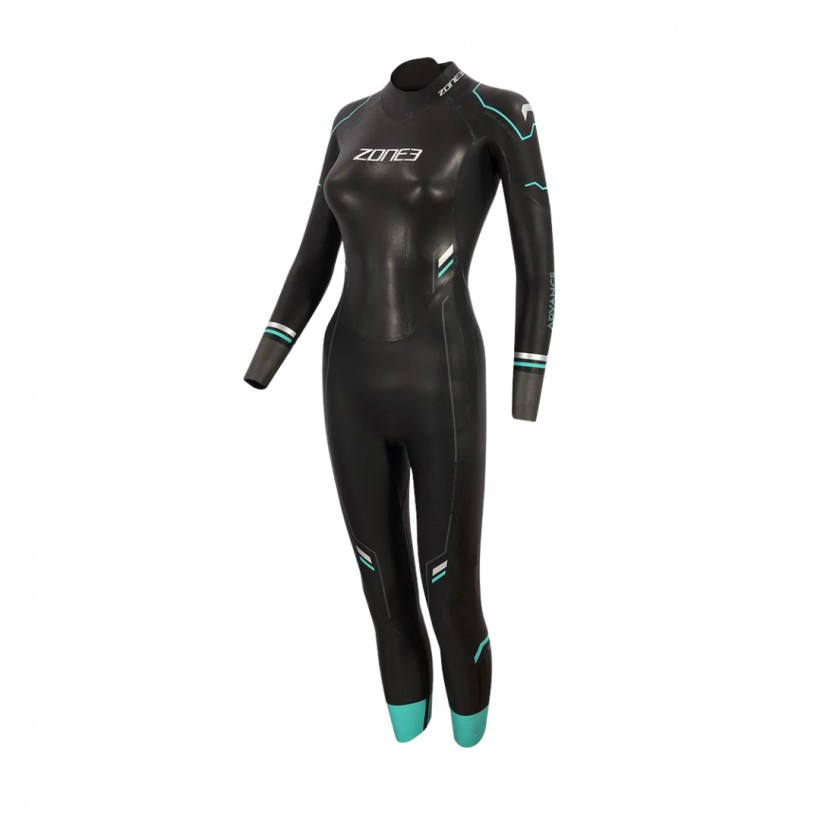 Zone3 Advance Neoprenanzug Schwarz Blau Frau 2021