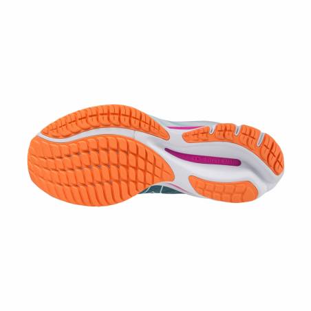 Sapato de Mulher Mizuno Wave Rider Wos White Orange Orange SS23