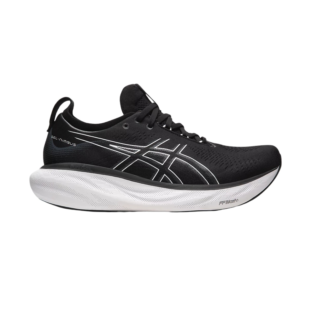 Buy Asics Gel Nimbus 25 Black White SS23 Running Shoes. The best price