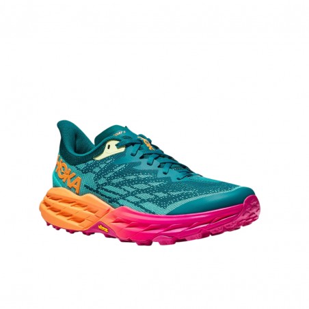 Hoka One One Speedgoat 5 Shoes Green Pink SS23