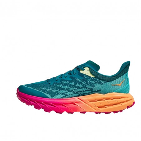 Hoka One One Speedgoat 5 Shoes Green Pink SS23