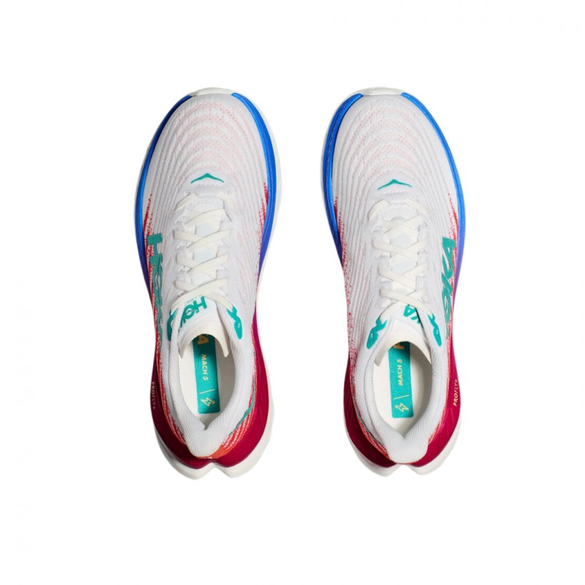 Buty Hoka One One Mach 5 Biało Czerwony SS23