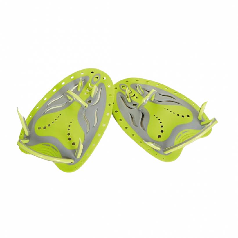 Palas de Zoggs Matrix Hand Paddles Verde Gris