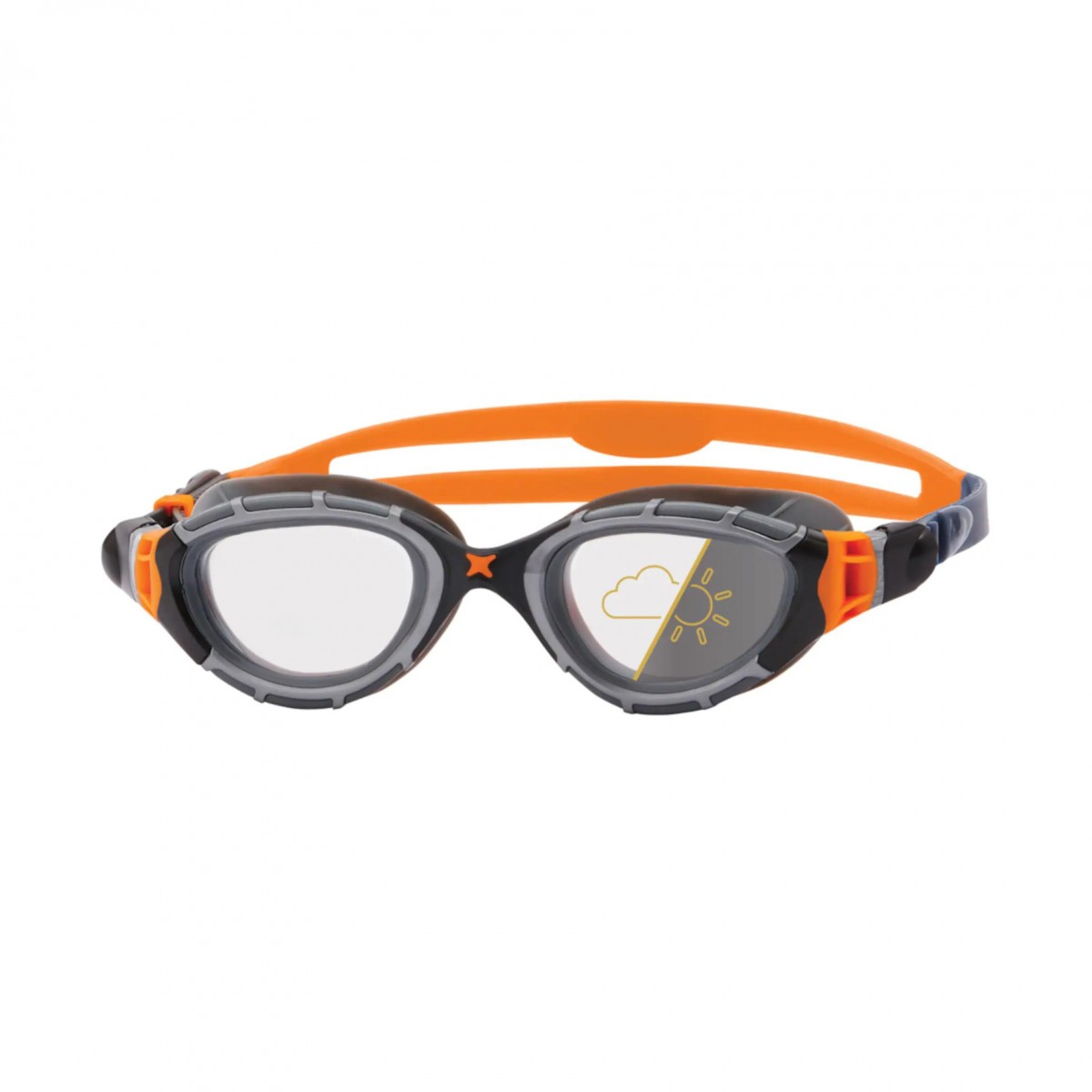 Zoggs Predator Flex Reactor Swimming Goggles Orange l Free Shipping